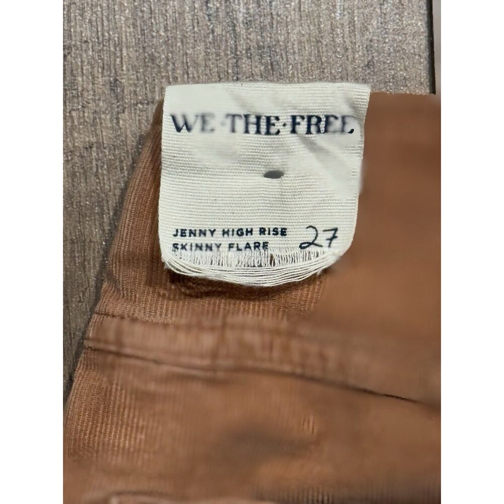 We‎ The Free NWT Jenny High Rise Corduroy Skinny Flare Pants Women's 27 Boho - Picture 9 of 14